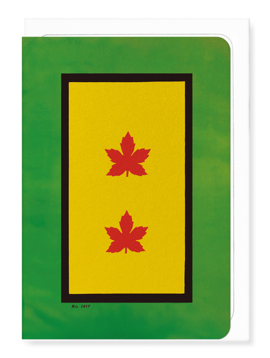 Ezen - Rasta Service Flag – Two in Service - Greeting Card - Front