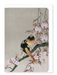 Ezen - Redstarts and cherry - Greeting Card - Front