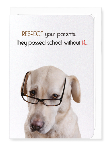 Ezen - Respect your parents - Greeting Card - Front