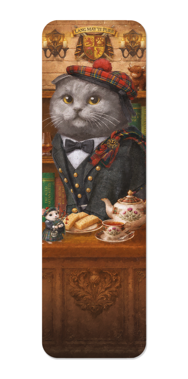 Ezen - Scottish Classic Cat - Bookmark - Front