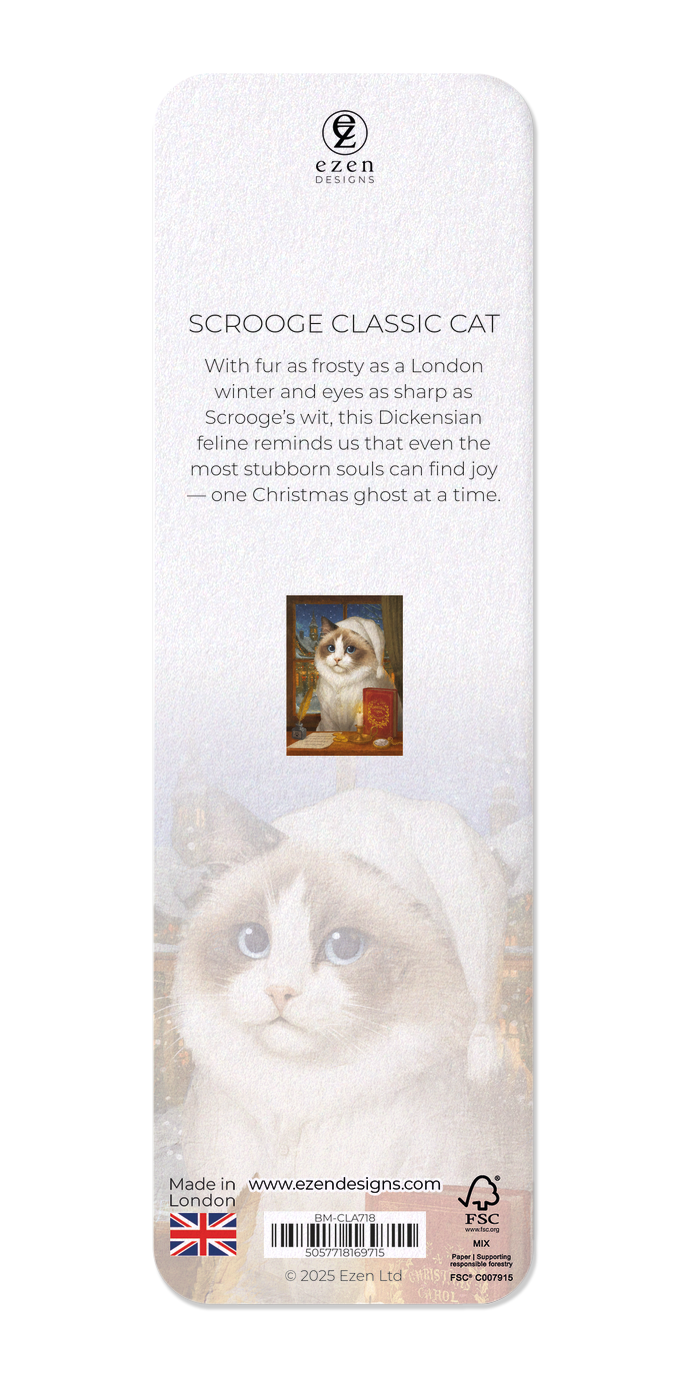 Ezen - Scrooge Classic Cat - Bookmark - Back