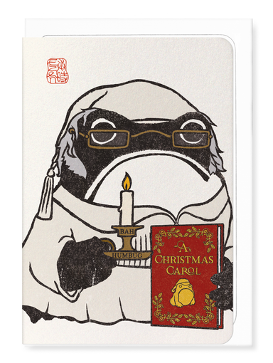 Ezen - Scrooge Ezen Frog - Greeting Card - Front