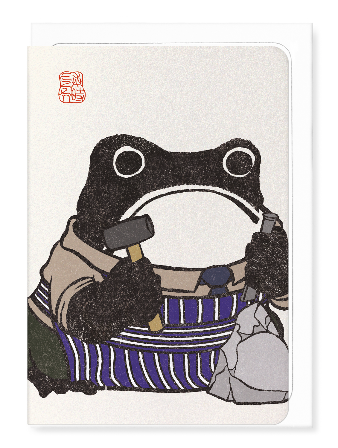 Ezen - Sculptor Ezen Frog - Greeting Card - Front