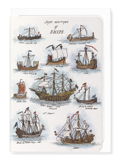 Ezen - Sea Pictures Drawn with Pen, Pencil and Watercolour (1882) - Greeting Card - Front
