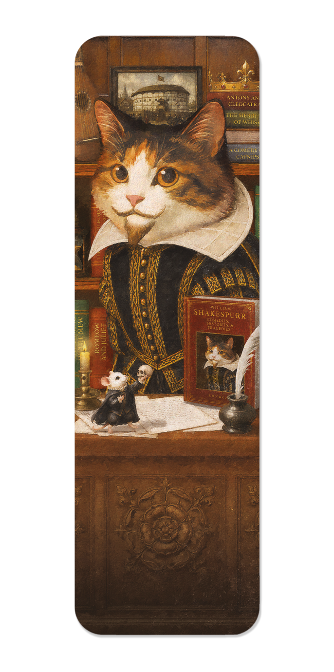 Ezen - Shakespeare Classic Cat - Bookmark - Front