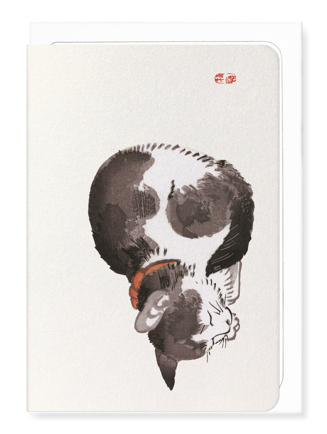 Ezen - Sleeping cat - Greeting Card - Front