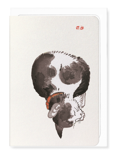 Ezen - Sleeping cat - Greeting Card - Front