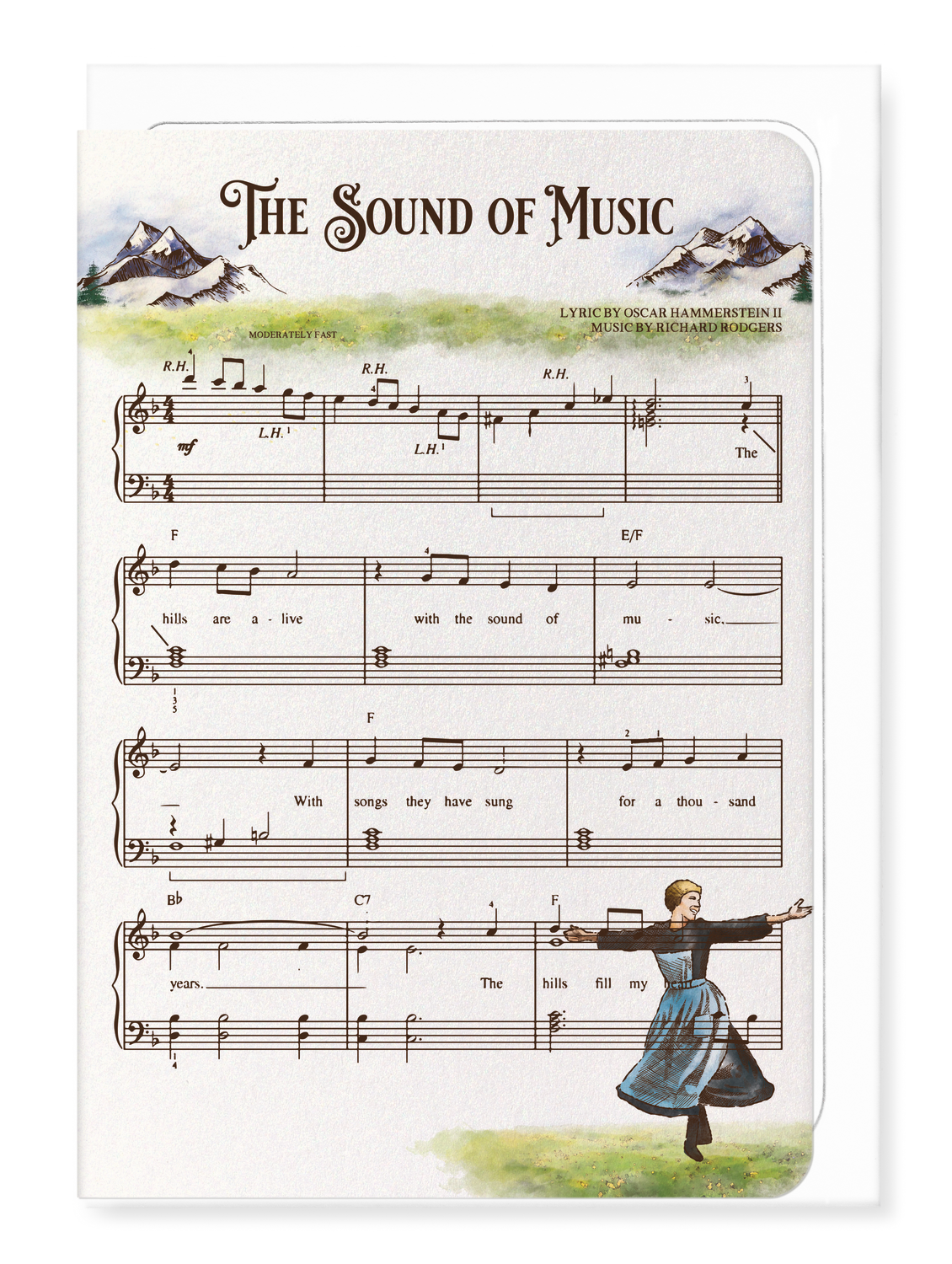 Ezen - Sound of music - Greeting Card - Front