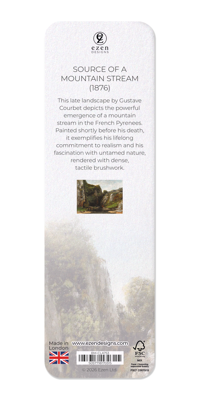 Ezen - Source of a Mountain Stream (1876) - Bookmark - Back