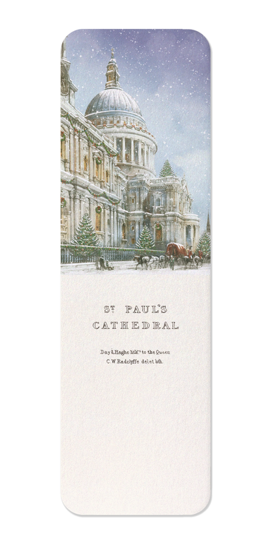 Ezen - South West View of St Paul’s (1842) - Christmas - Bookmark - Front