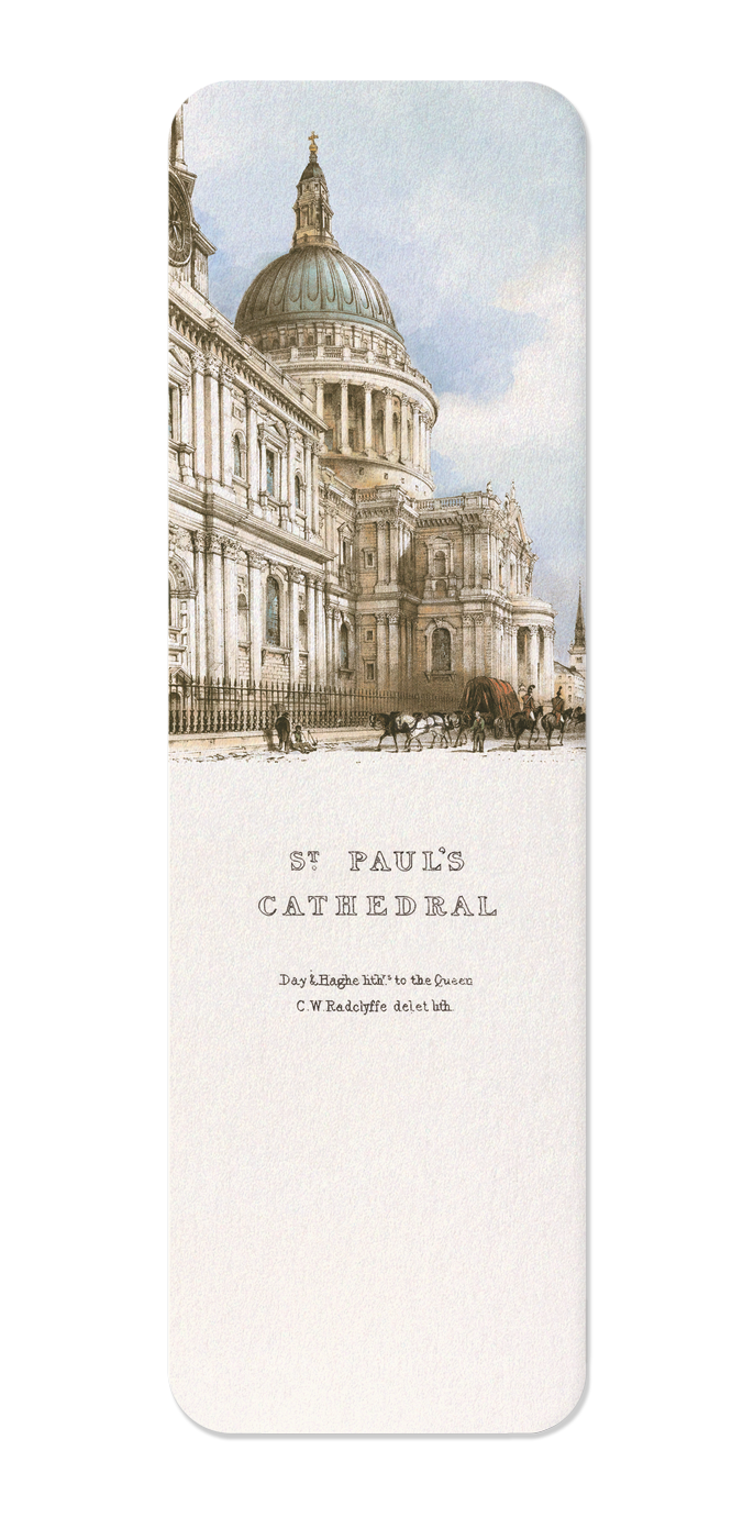 Ezen - South West View of St Paul’s (1842) - Day - Bookmark - Front