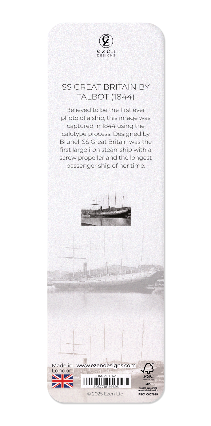 Ezen - SS Great Britain by Talbot (1844) - Bookmark - Back