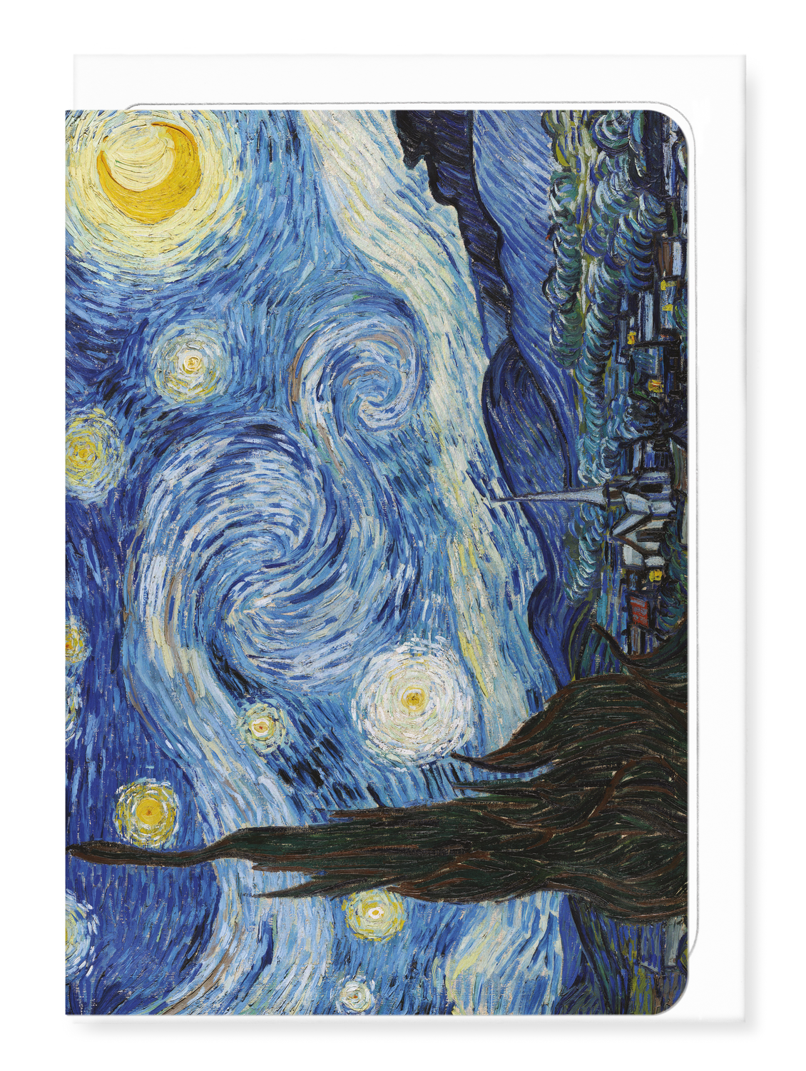 Ezen - Starry night by van gogh - Greeting Card - Front