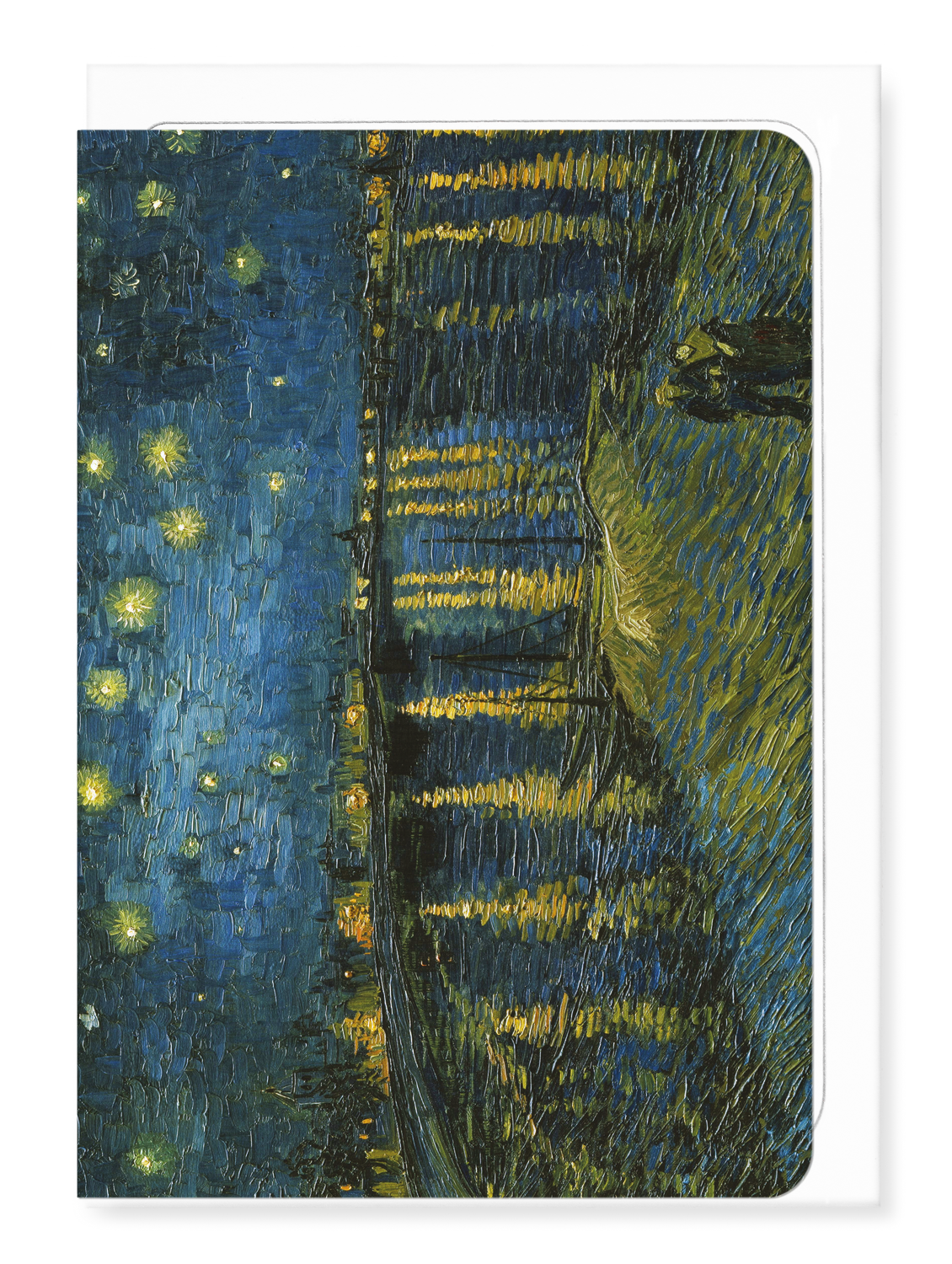 Ezen - Starry night over the rhone by van gogh - Greeting Card - Front