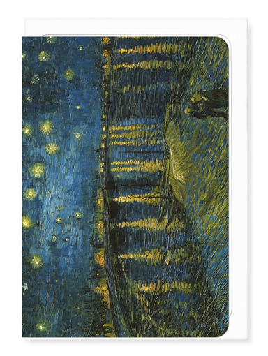Ezen - Starry night over the rhone by van gogh - Greeting Card - Front