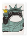 Ezen - Statue of Liberty Ezen Frog - Greeting Card - Front