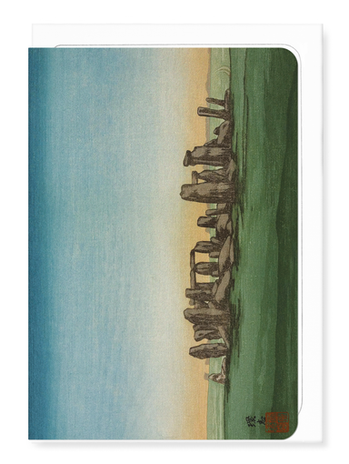 Ezen - Stonehenge at dawn (c.1918) - Greeting Card - Front