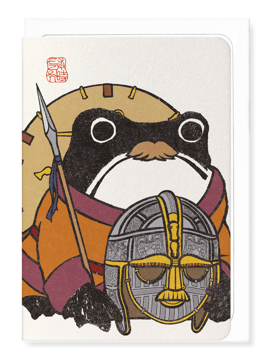 Ezen - Sutton Hoo Ezen Frog - Greeting Card - Front