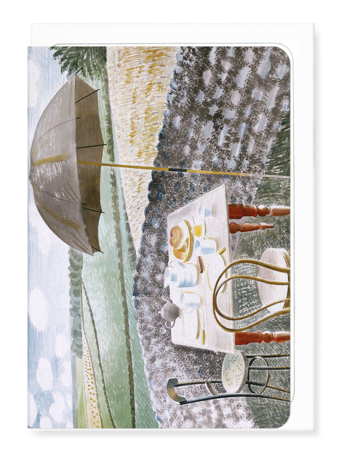 Ezen - Tea at Furlongs (1939) - Greeting Card - Front