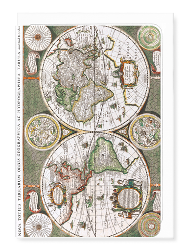 Ezen - Terrarum orbis geographica (1643) - Greeting Card - Front