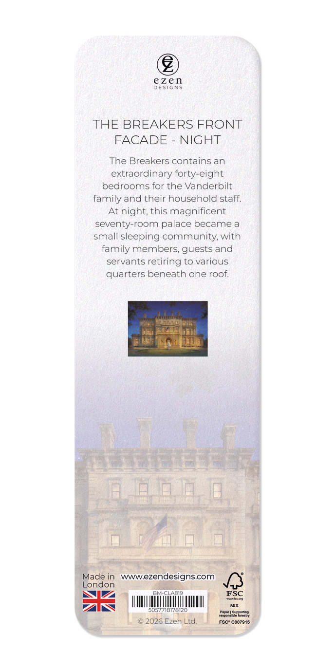 Ezen - The Breakers Front Facade - Night - Bookmark - Back