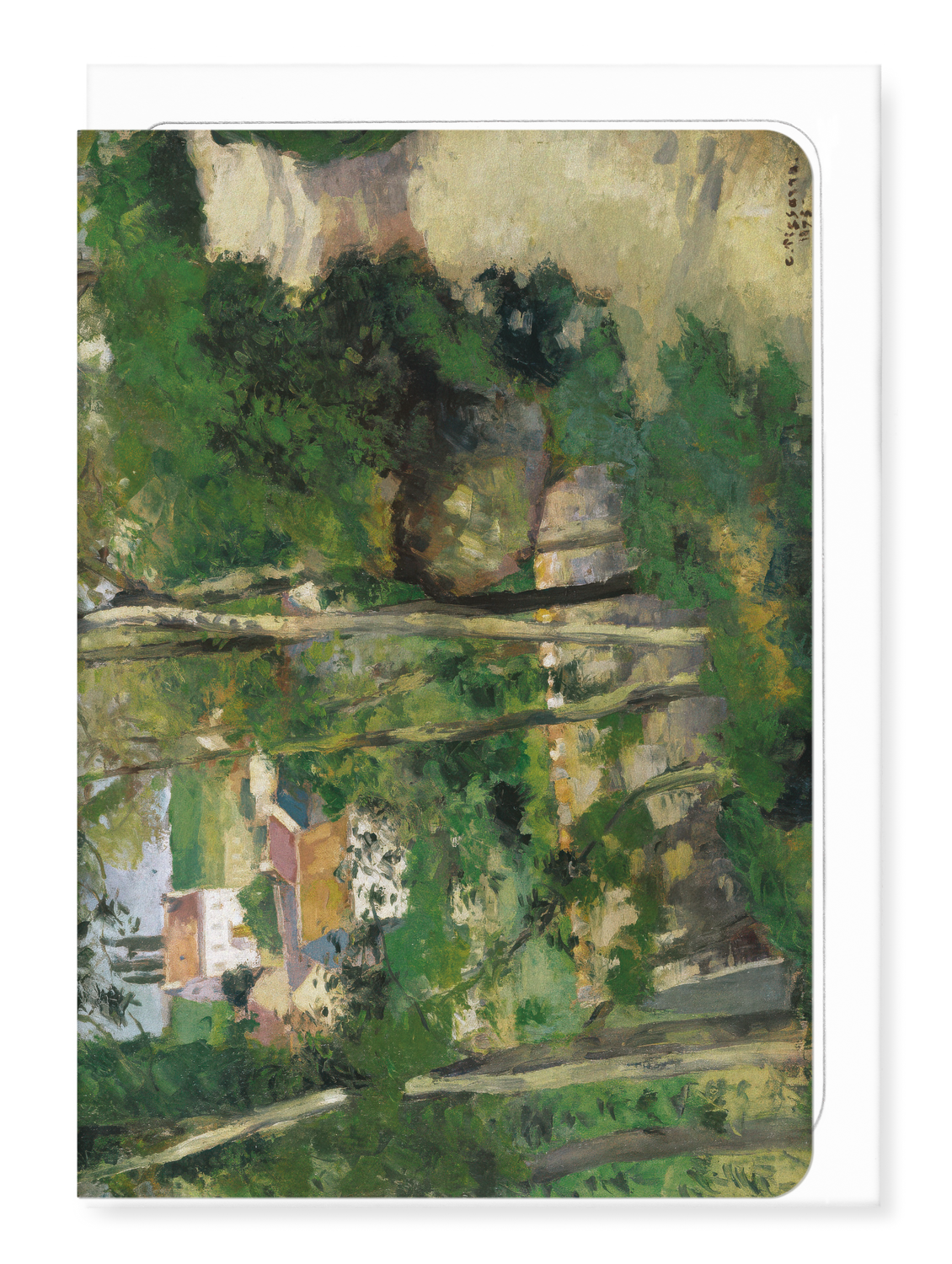 Ezen - The Climb, Rue de la Côte-du-Jalet, Pontoise (1875) - Greeting Card - Front