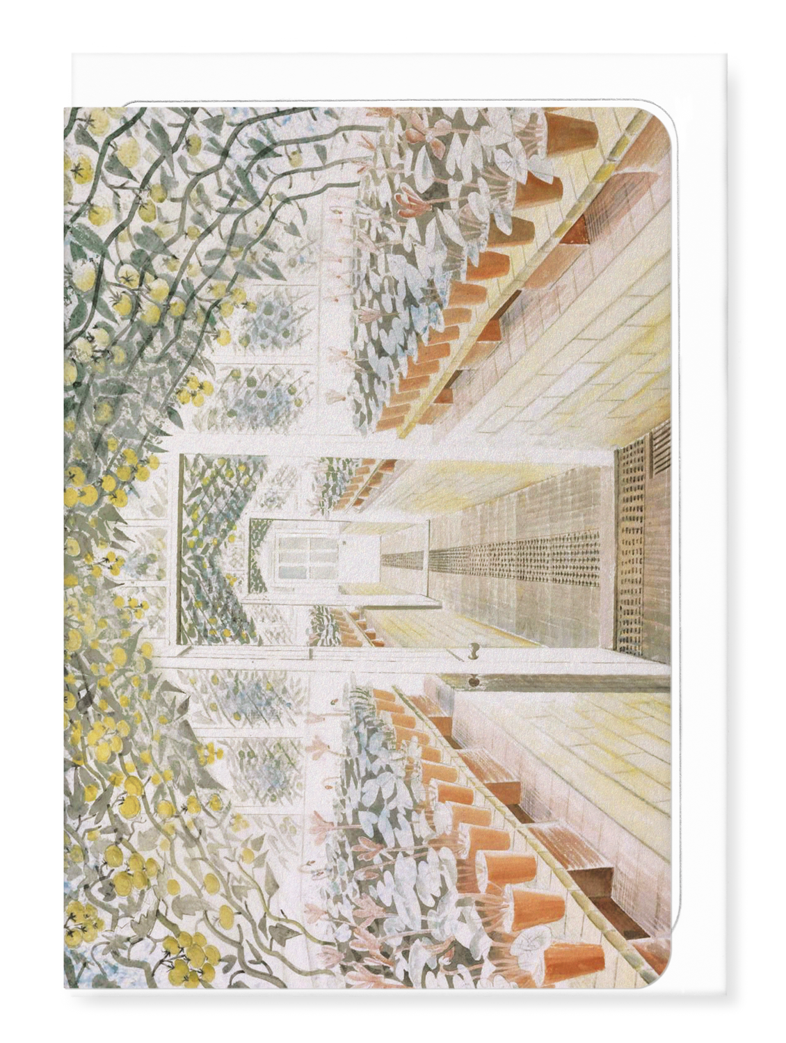 Ezen - The Greenhouse - Cyclamen and Tomatoes (1935) - Greeting Card - Front