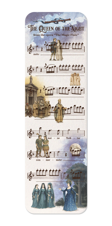 Ezen - THE MAGIC FLUTE - QUEEN OF THE NIGHT - OPERA MUSIC SCORE - Bookmark - Front