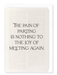 Ezen - The Pain of Parting (1838) - Greeting Card - Front