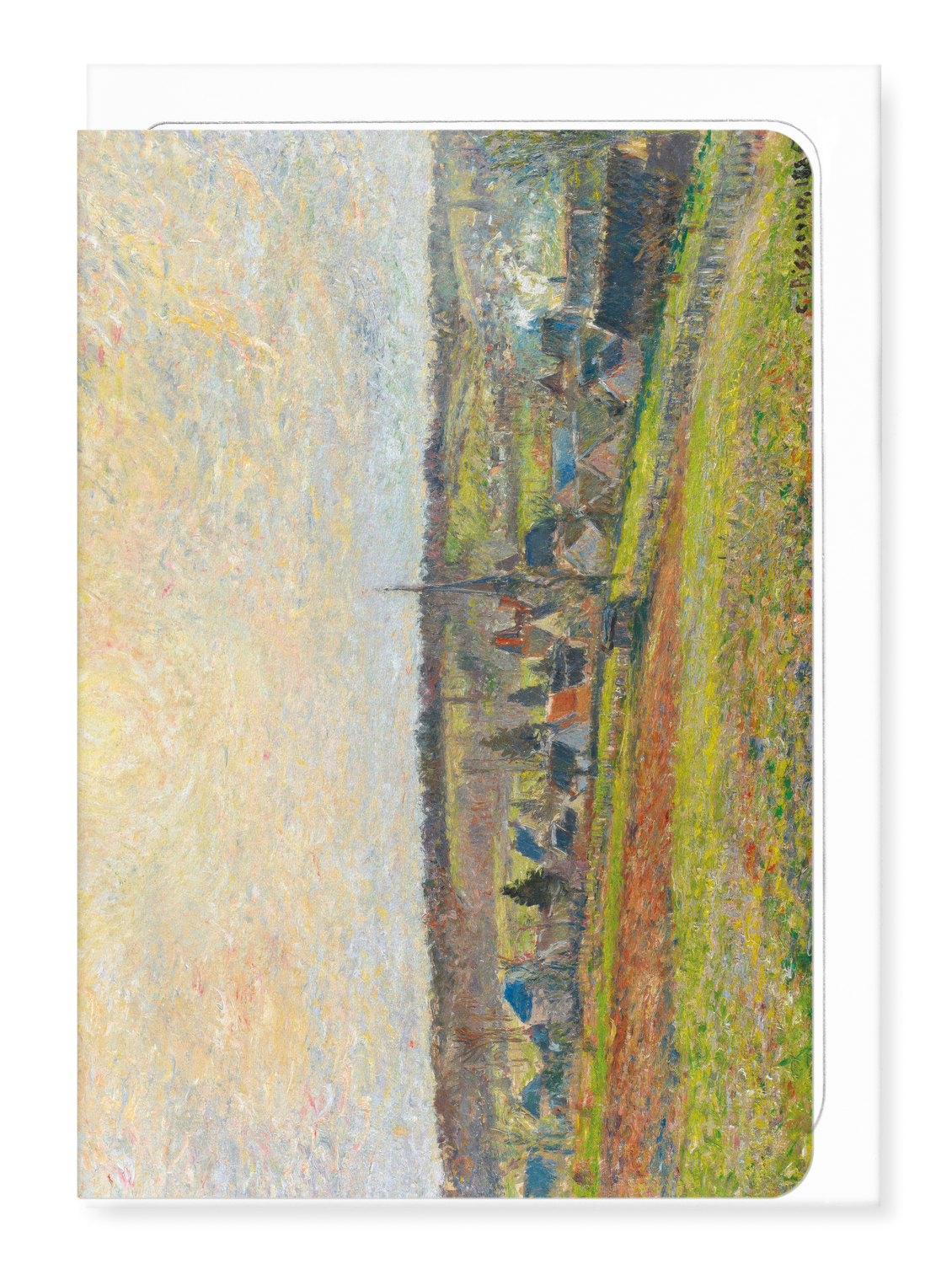 Ezen - The Village of Éragny (1885) - Greeting Card - Front