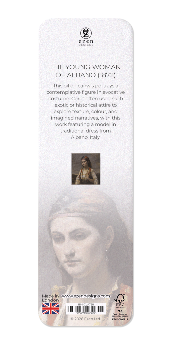Ezen - The Young Woman of Albano (1872) - Bookmark - Back