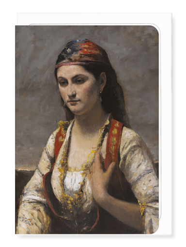 Ezen - The Young Woman of Albano (1872) - Greeting Card - Front