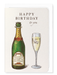 Ezen - Theatre birthday champagne - Greeting Card - Front