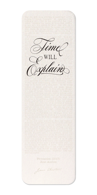 Ezen - Time Will Explain (1818) - Bookmark - Front