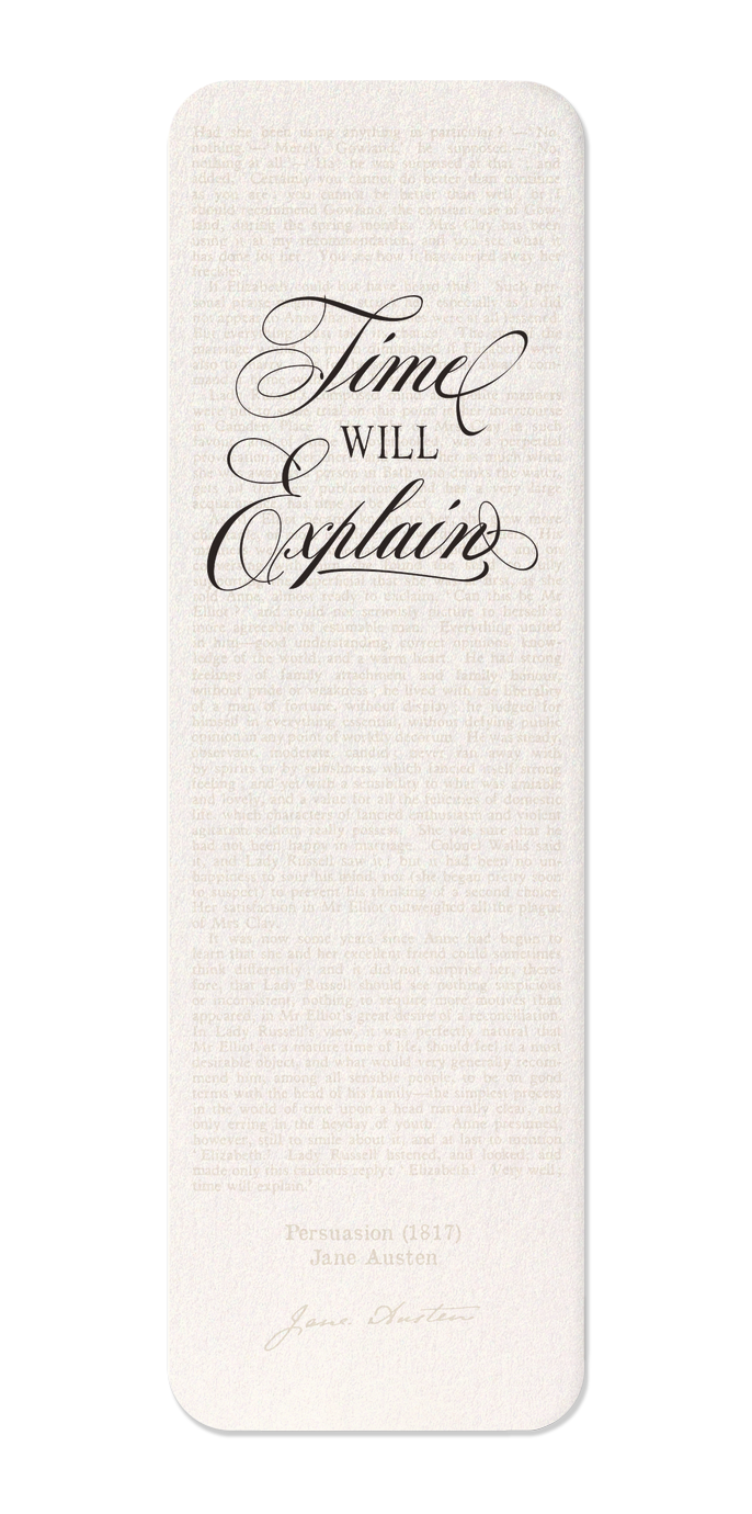 Ezen - Time Will Explain (1818) - Bookmark - Front