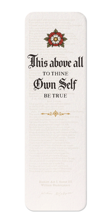 Ezen - To thine own self be true - Bookmark - Front