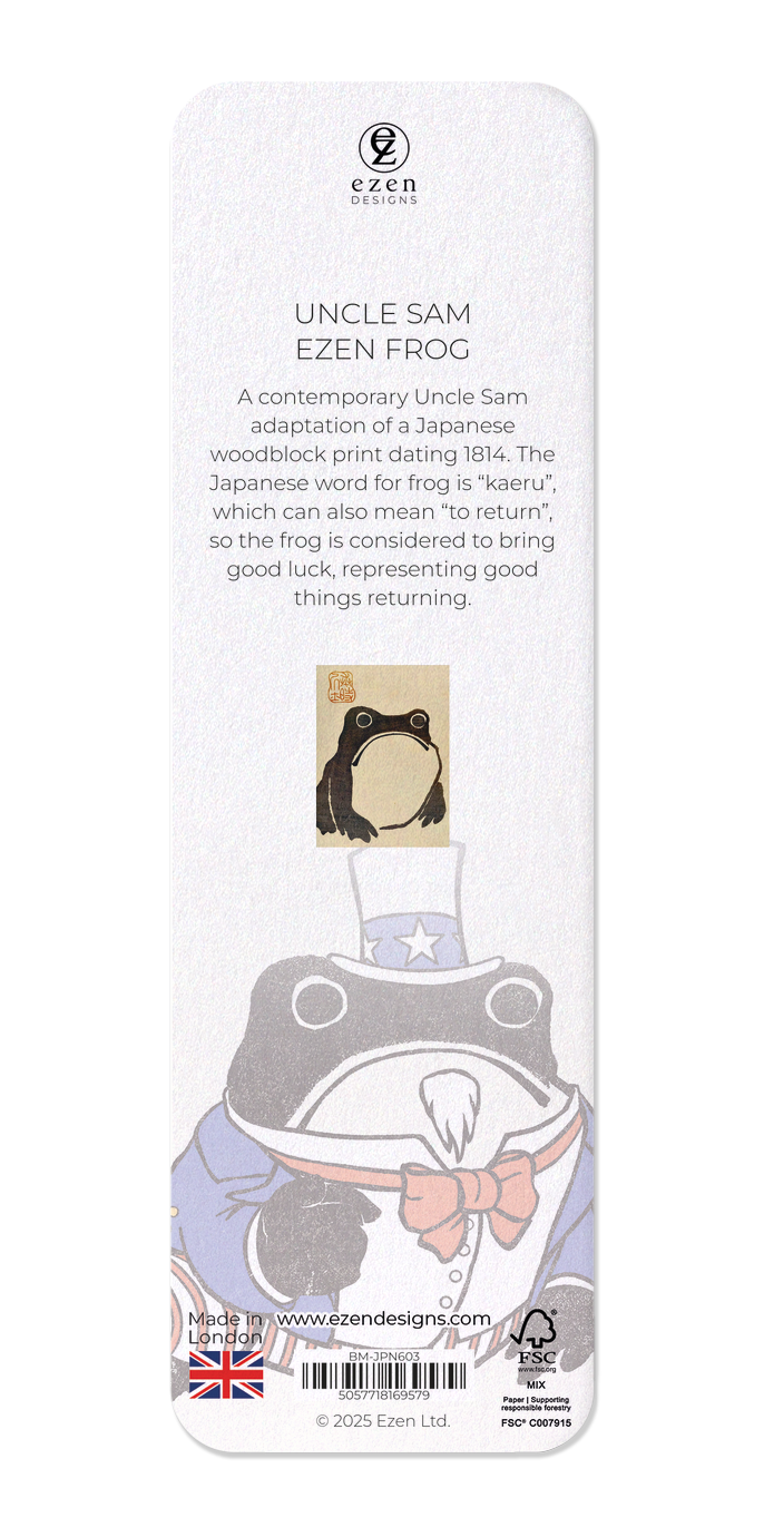 Ezen - Uncle Sam Ezen Frog - Bookmark - Back