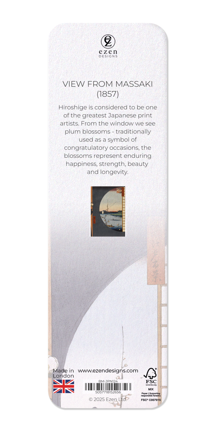 Ezen - View from Massaki (1857) - Bookmark - Back