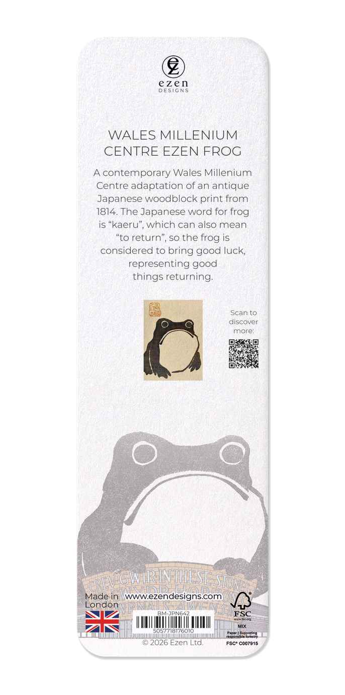 Ezen - Wales Millenium Centre Ezen Frog - Bookmark - Back