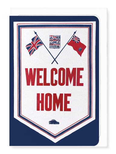 Ezen - Welcome Home Banner - Greeting Card - Front