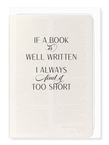 Ezen - Well Written Book (1775) - Greeting Card - Front