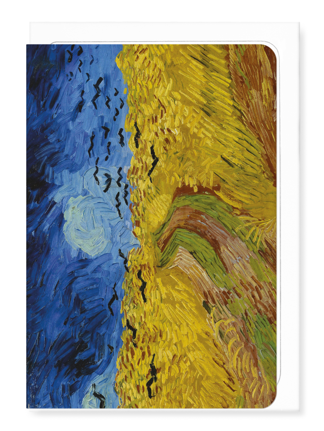 Ezen - Wheatfield with crows (1890) - Greeting Card - Front