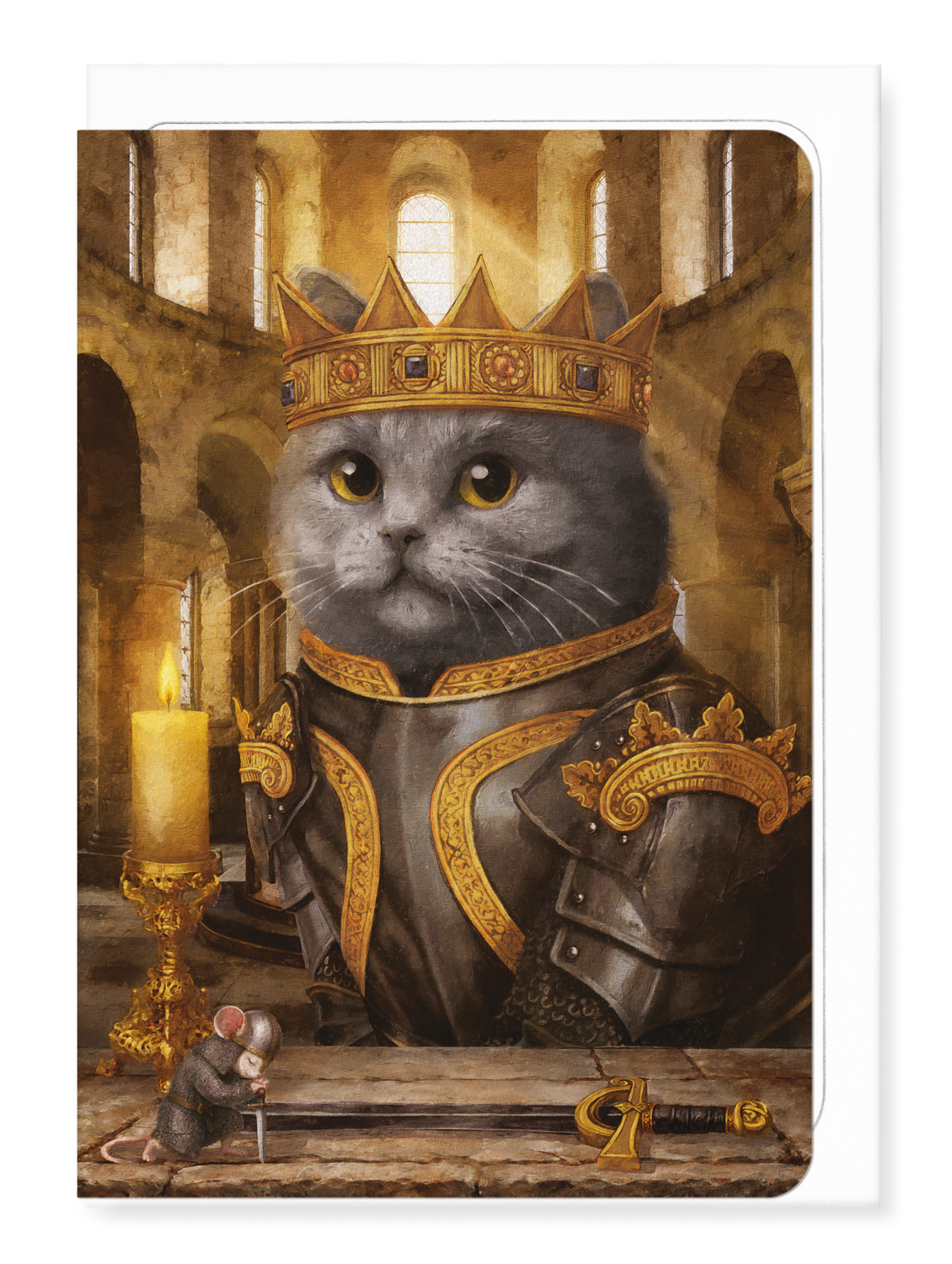 Ezen - William the Conquerer Classic Cat - Greeting Card - Front