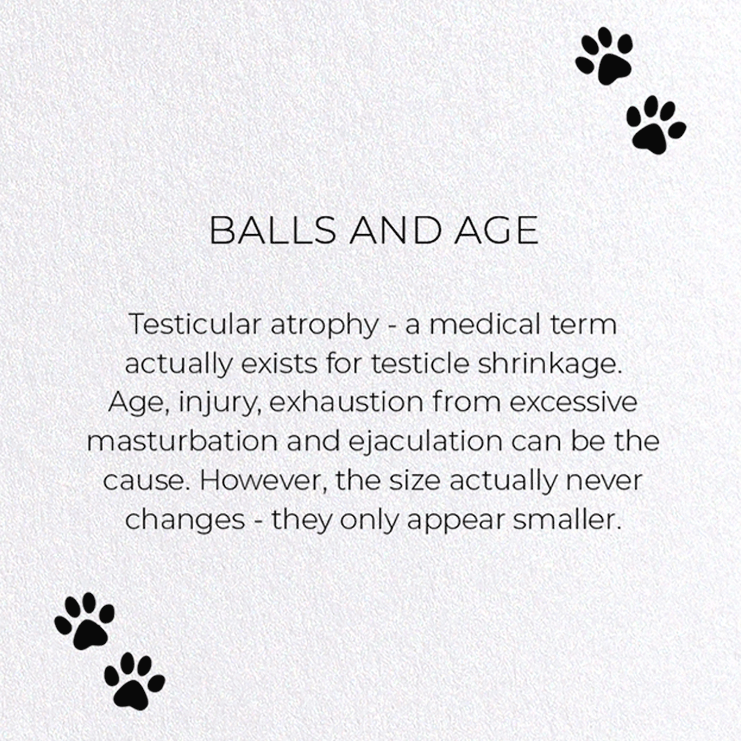 BALLS AND AGE