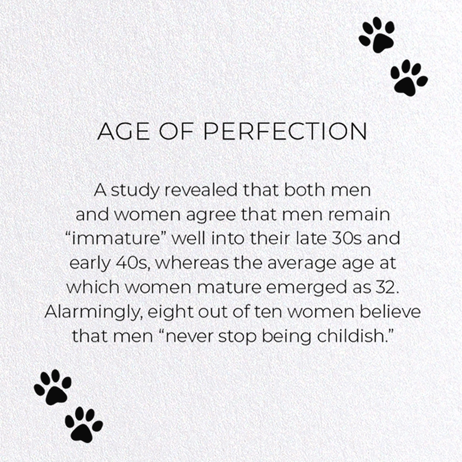 AGE OF PERFECTION