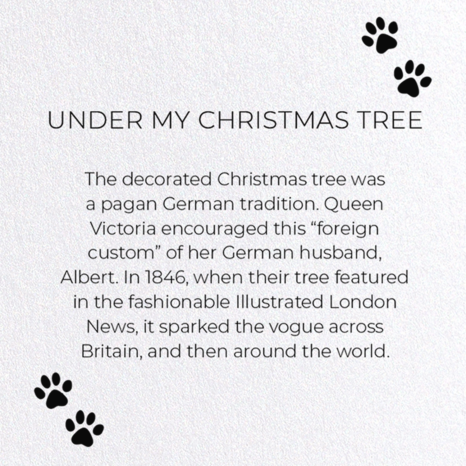 UNDER MY CHRISTMAS TREE