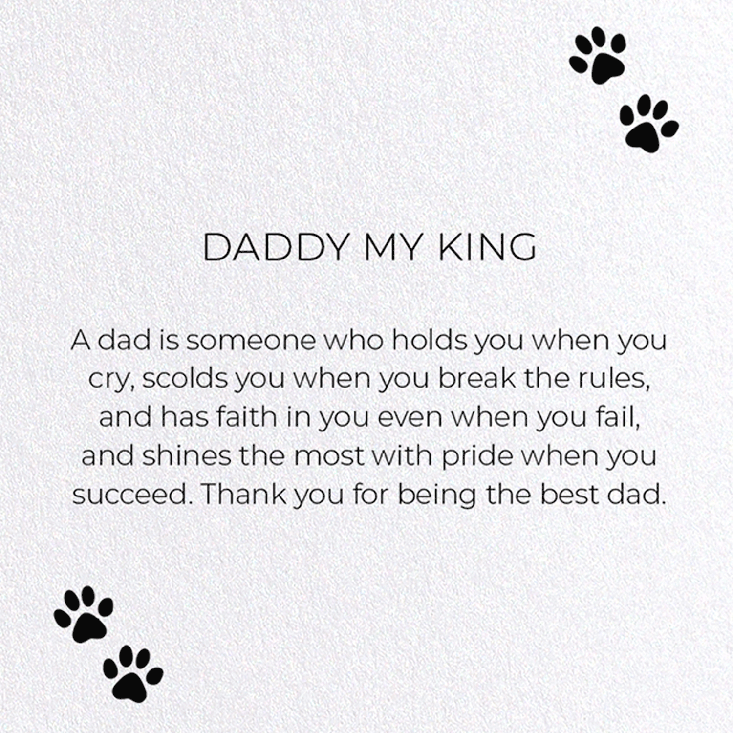 DADDY MY KING