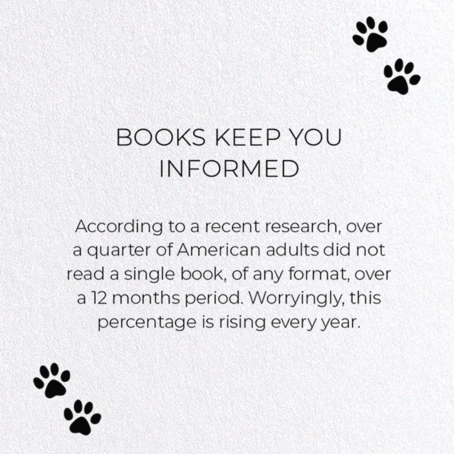 BOOKS KEEP YOU INFORMED