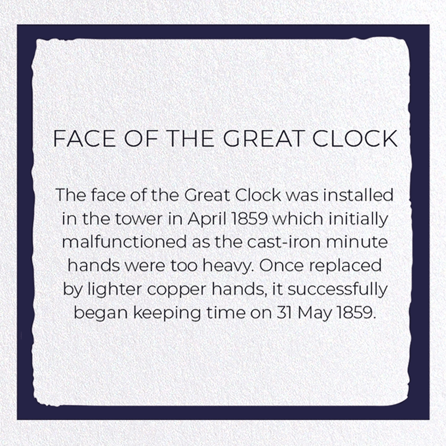 FACE OF THE GREAT CLOCK