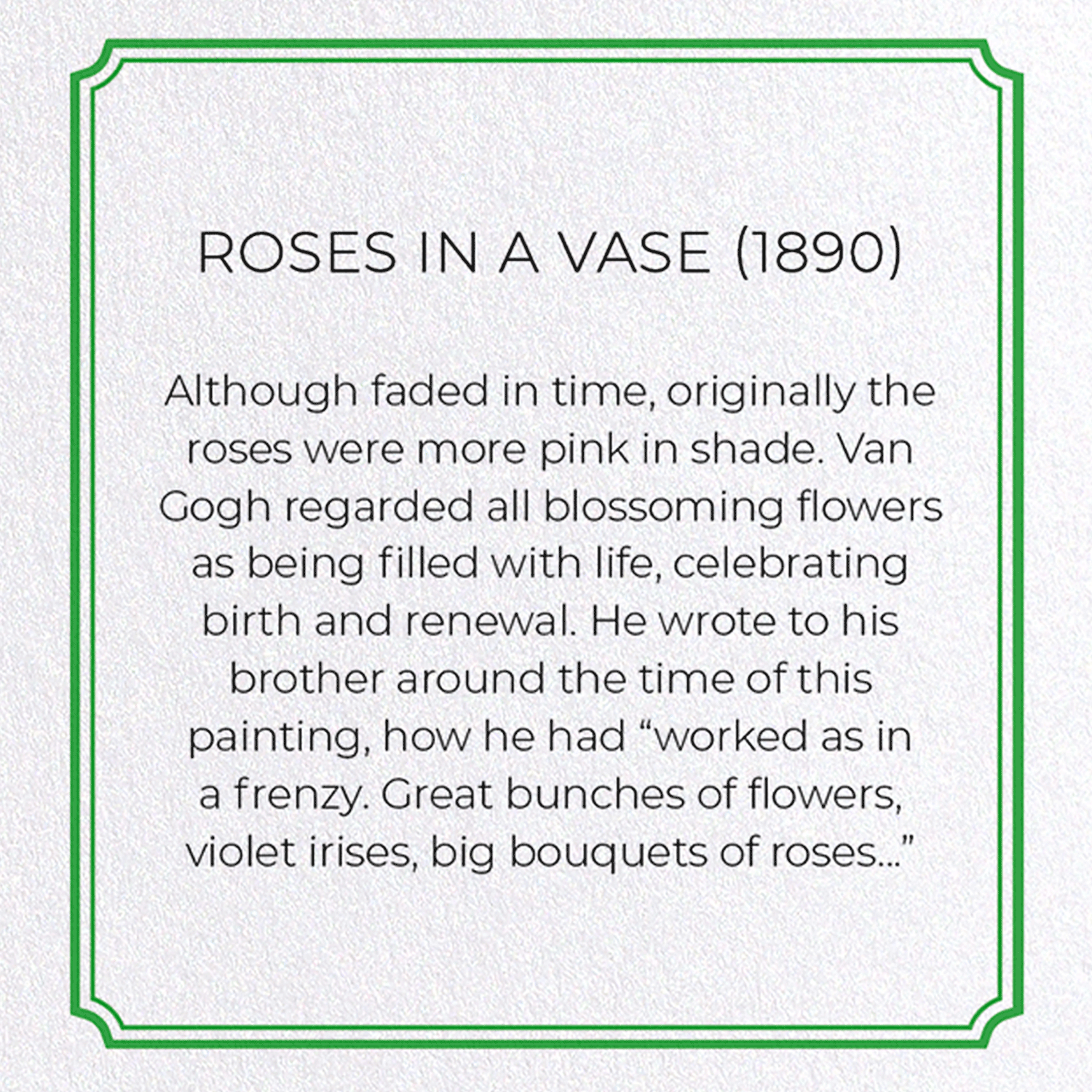 ROSES IN A VASE (1890)